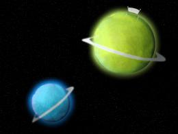 Tenis ball planets